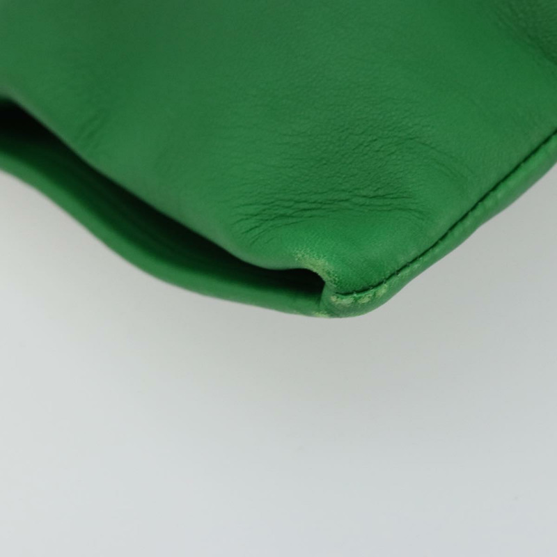 【日本直送】GUCCI 鏈條單肩包 皮革 綠色 金色 290682 正品 YKZ1530A-13