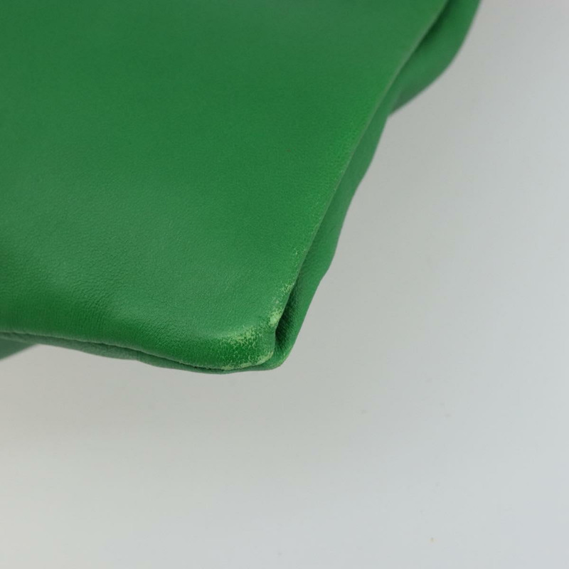 【日本直送】GUCCI 鏈條單肩包 皮革 綠色 金色 290682 正品 YKZ1530A-14