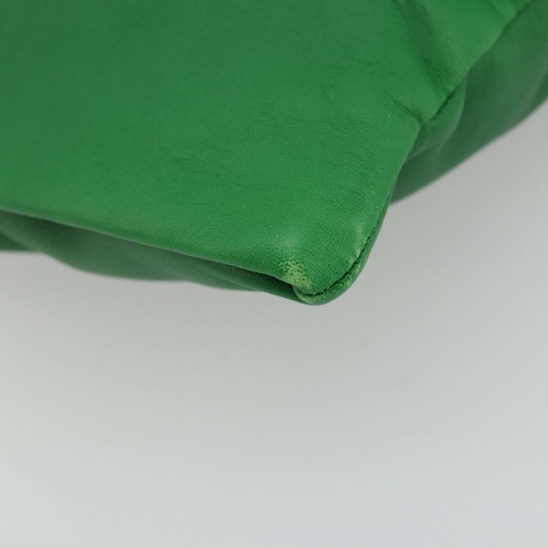 【日本直送】GUCCI 鏈條單肩包 皮革 綠色 金色 290682 正品 YKZ1530A-15