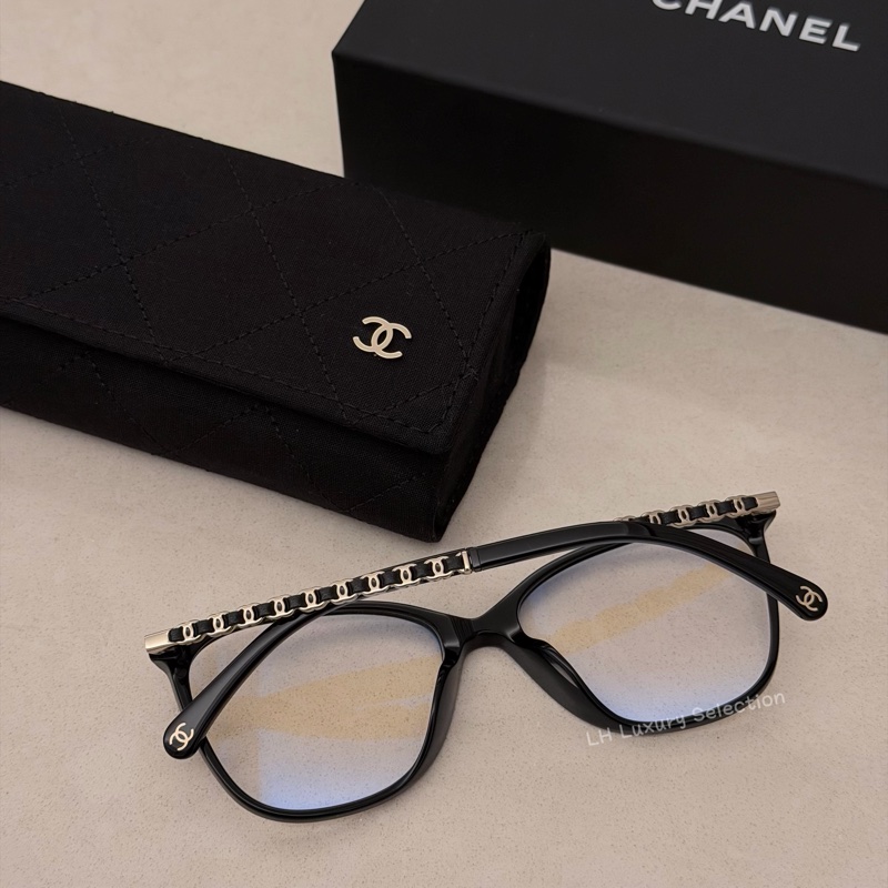 CHANEL趙露思同款平光眼鏡3408 【明星同款素顏神器😎】-1