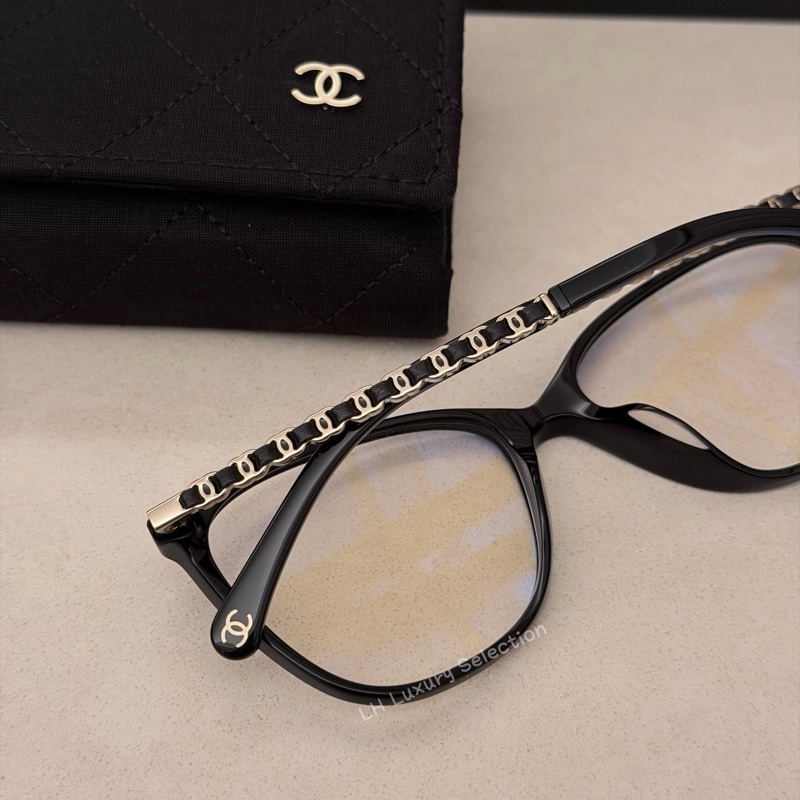 CHANEL趙露思同款平光眼鏡3408 【明星同款素顏神器😎】-2