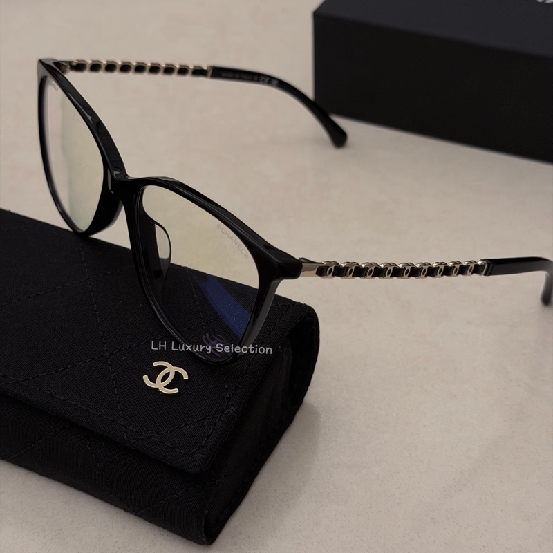 CHANEL趙露思同款平光眼鏡3408 【明星同款素顏神器😎】-3