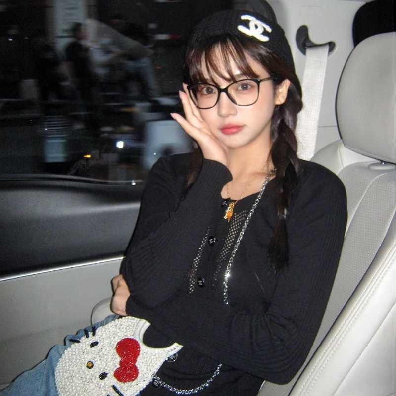 CHANEL趙露思同款平光眼鏡3408 【明星同款素顏神器😎】-7