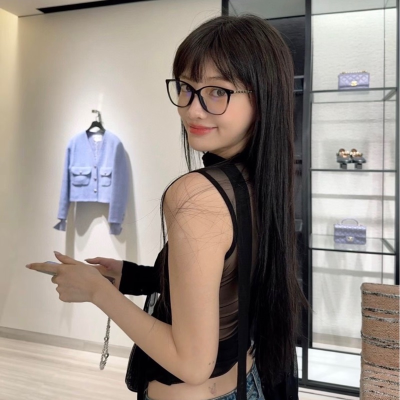 CHANEL趙露思同款平光眼鏡3408 【明星同款素顏神器😎】-8