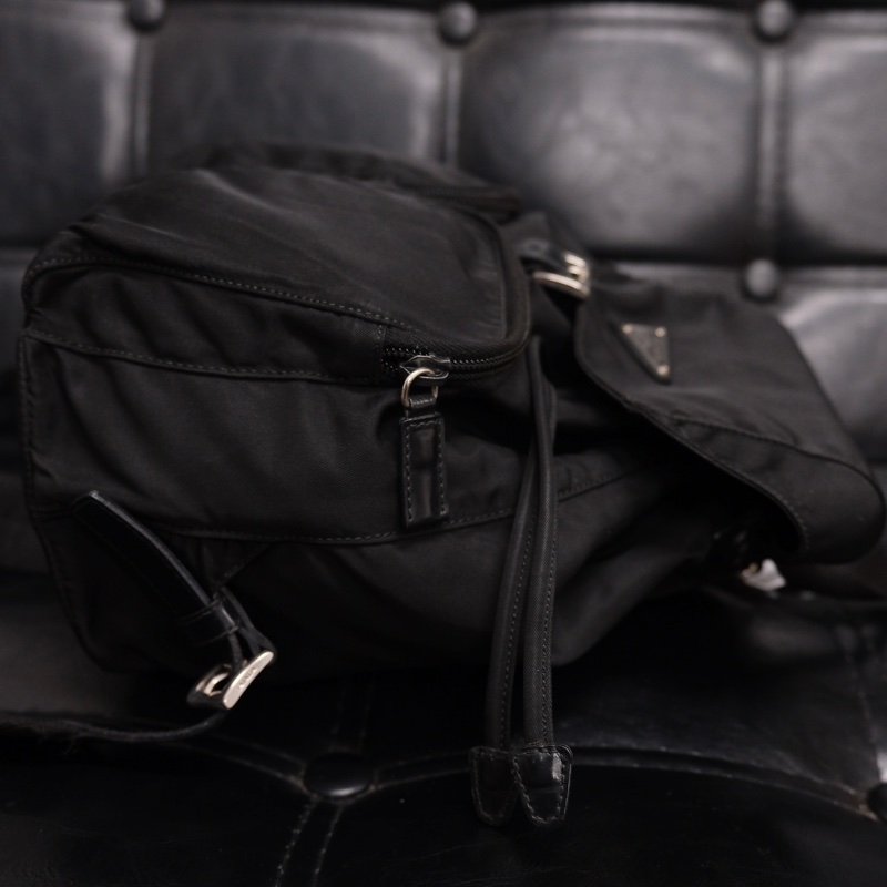 Prada Nylon Vintage Backpack 25 普拉達黑色中古尼龍背包/書包-4