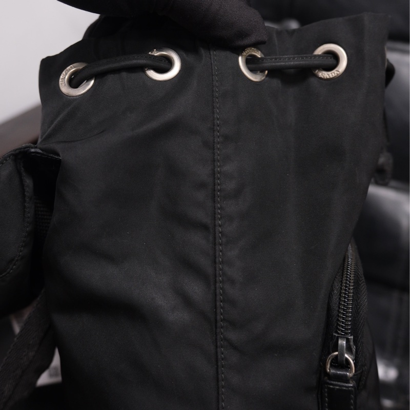 Prada Nylon Vintage Backpack 25 普拉達黑色中古尼龍背包/書包-11