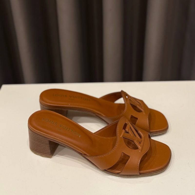 Louis vuitton路易威登 Lv lsola粗根涼鞋 38號-3