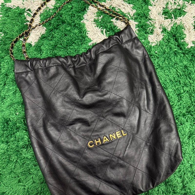 chanel 22 bag 黑金-0