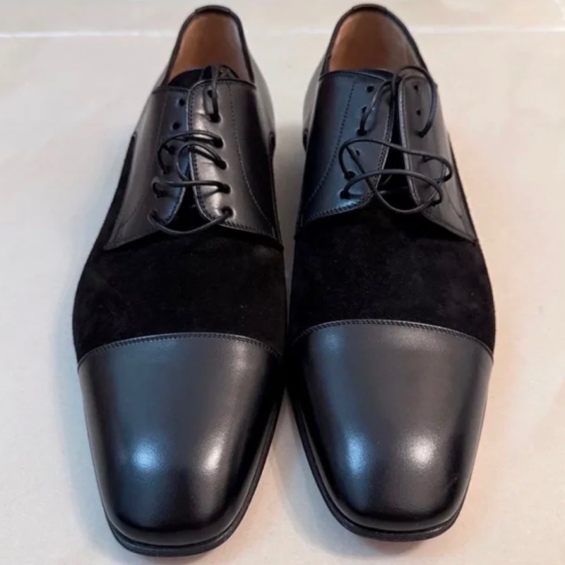 全新 Christian Louboutin 黑拼色牛津鞋-1