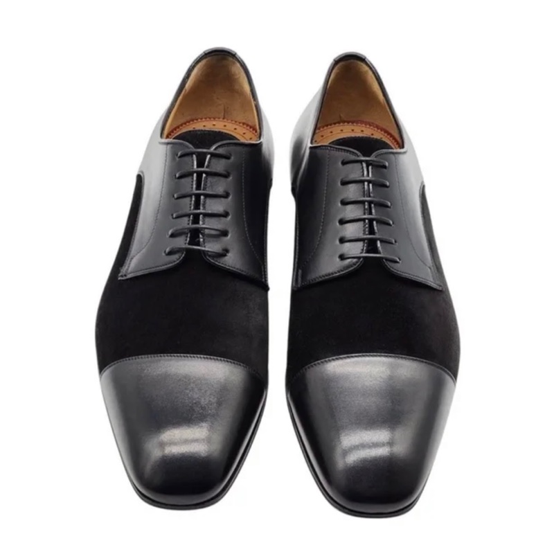 全新 Christian Louboutin 黑拼色牛津鞋-5
