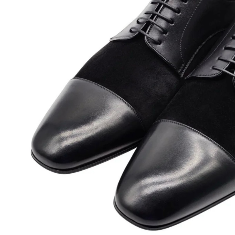 全新 Christian Louboutin 黑拼色牛津鞋-7