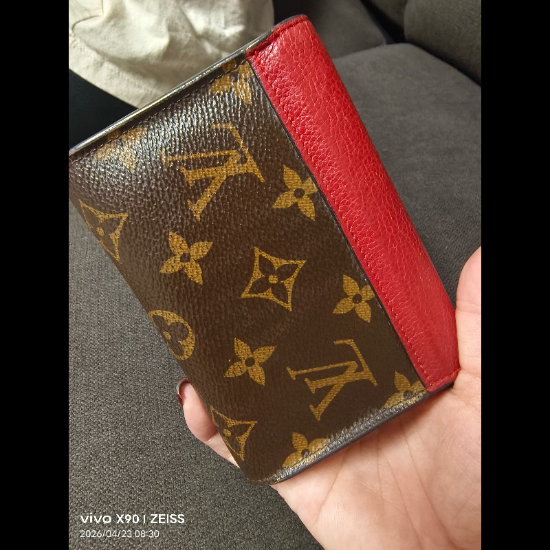 LV pallas三折領錢/短夾錢包-9