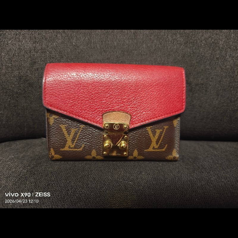 LV pallas三折領錢/短夾錢包-10