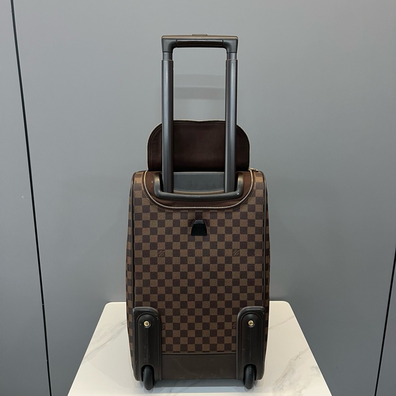 Louis Vuitton 路易威登 中古棕棋盤格兩用旅行袋行李箱  尺寸48*27*30-6