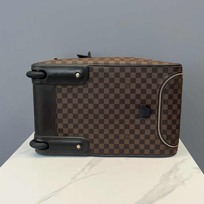 Louis Vuitton 路易威登 中古棕棋盤格兩用旅行袋行李箱  尺寸48*27*30-7