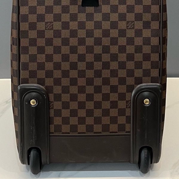 Louis Vuitton 路易威登 中古棕棋盤格兩用旅行袋行李箱  尺寸48*27*30-9
