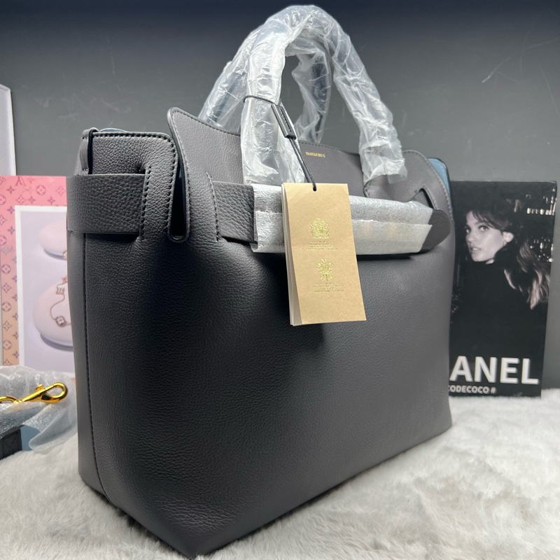 閒置未使用 巴寶莉/Burberry   大象灰 帶肩帶 底長：33 附件 肩帶-3