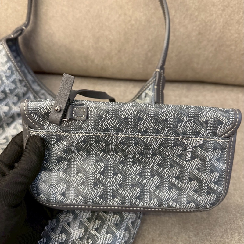 Goyard灰色hobo包-6