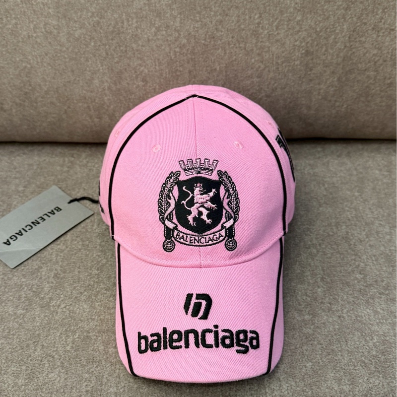 巴黎世家粉色足球帽帽-0