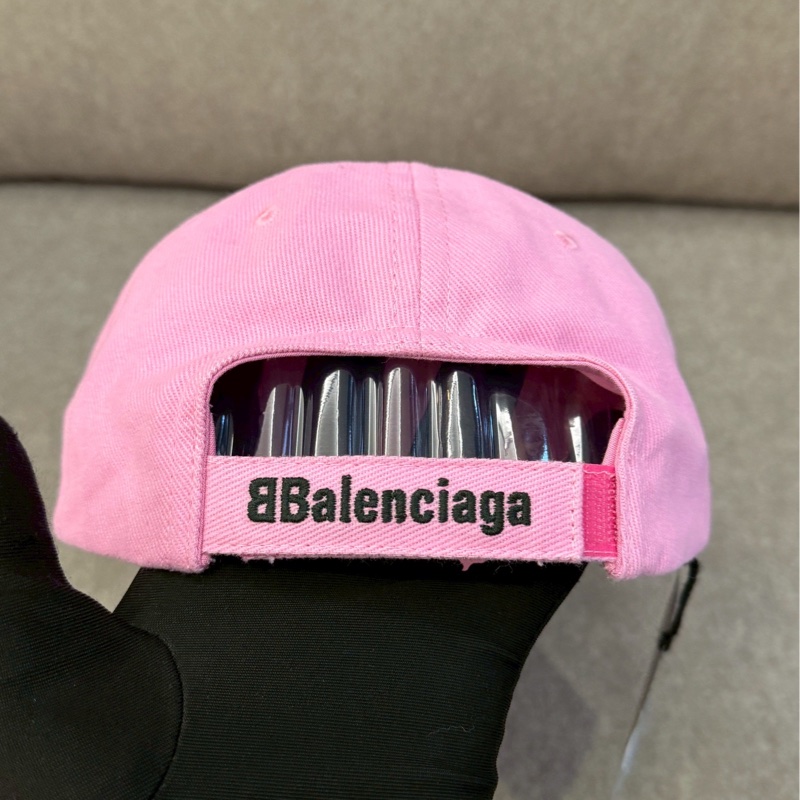 巴黎世家粉色足球帽帽-3