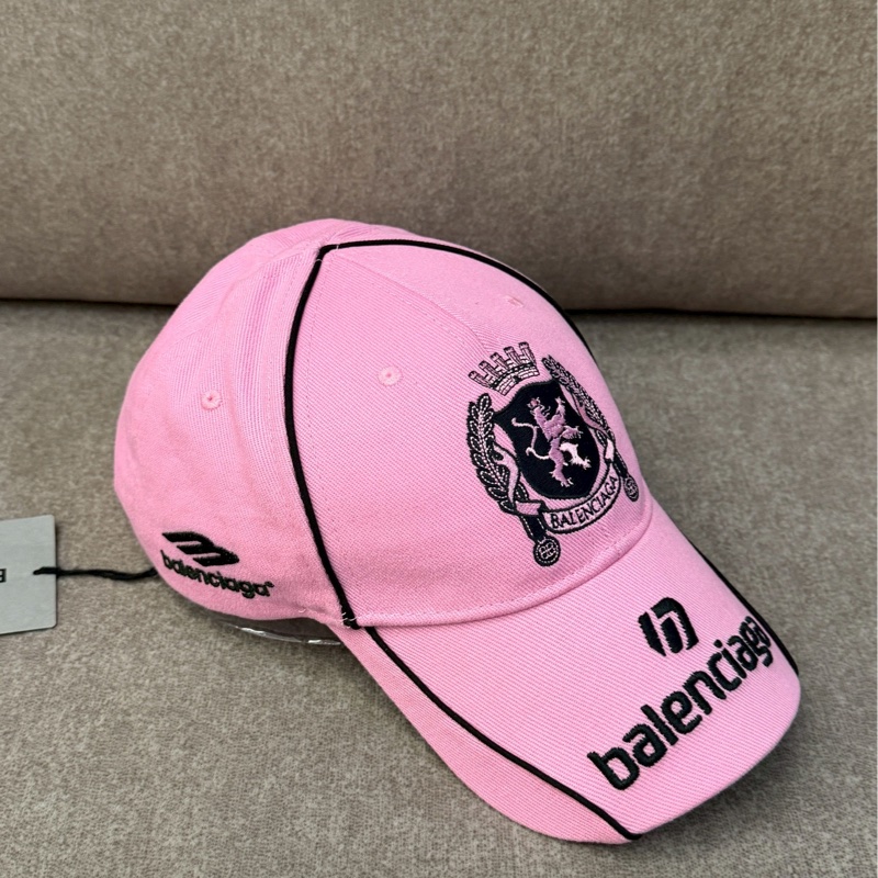 巴黎世家粉色足球帽帽-4
