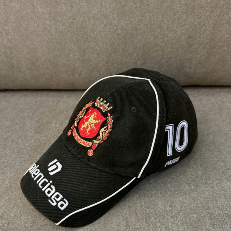 巴黎世家黑色足球帽帽-1