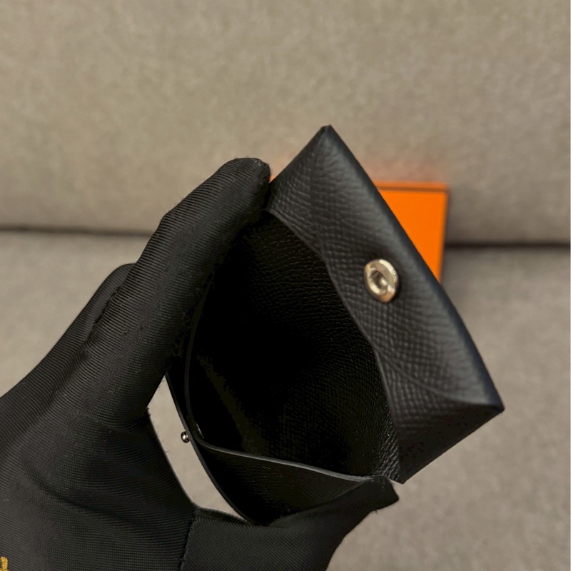 愛馬仕黑色零錢包-2