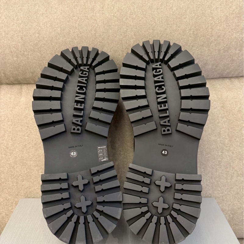 巴黎世家derby做舊皮鞋-4