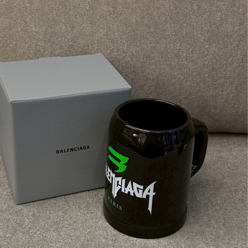 巴黎世家黑色馬克杯-0