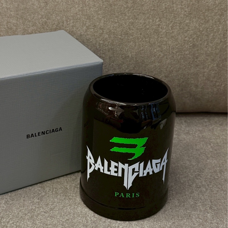 巴黎世家黑色馬克杯-1