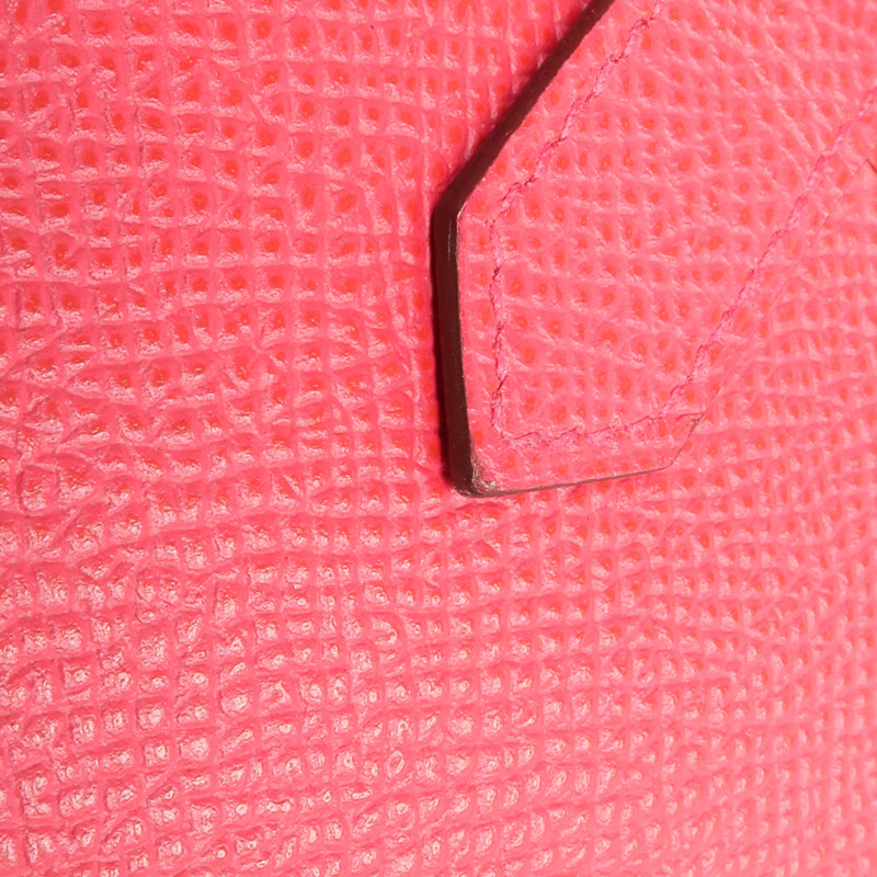 HERMES Epsom皮革Bearn Wallet長錢包Framboise-15