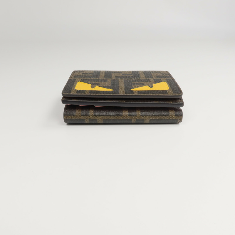 FENDI 塗層帆布Monster Eyes Wallet錢包-9