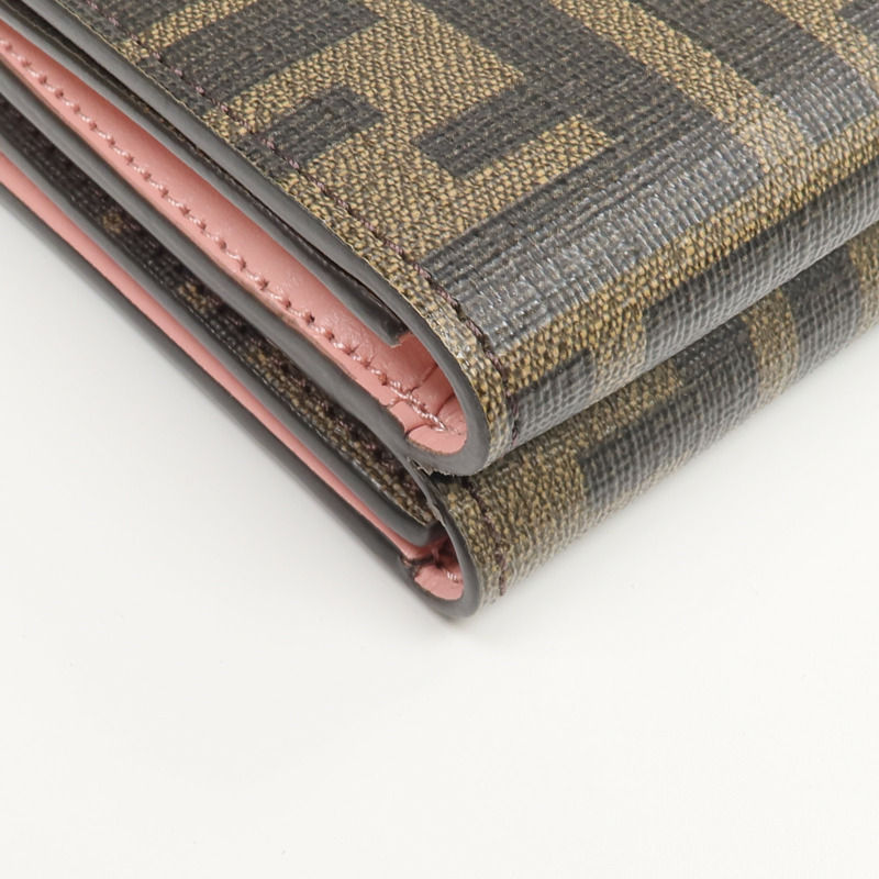FENDI 塗層帆布Monster Eyes Wallet錢包-12