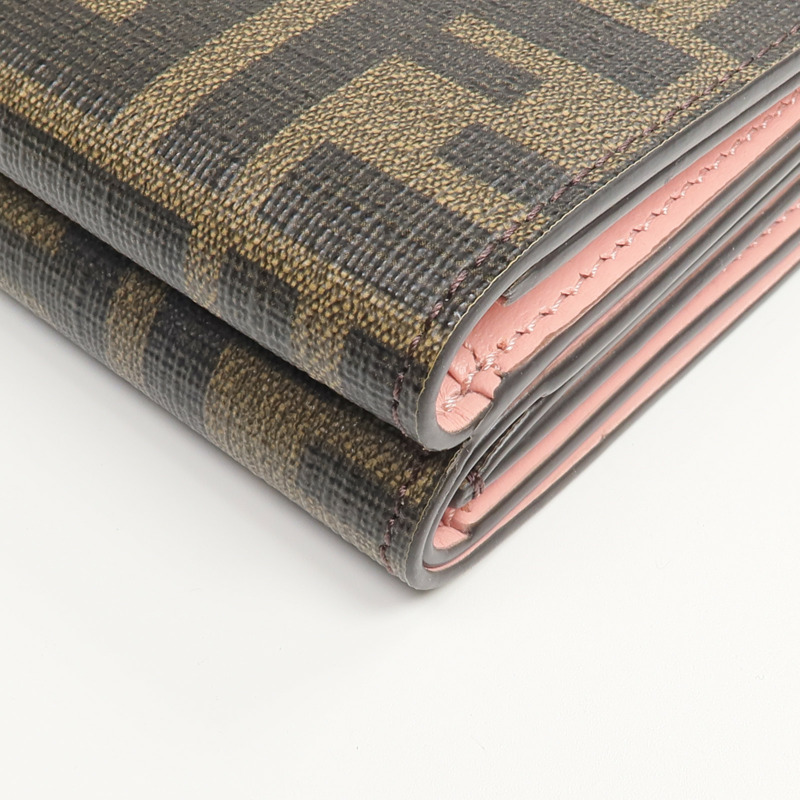 FENDI 塗層帆布Monster Eyes Wallet錢包-13