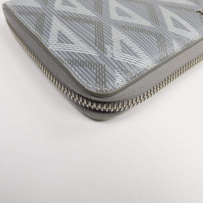 Dior 塗層帆布CD Diamond Long Wallet長錢包-11