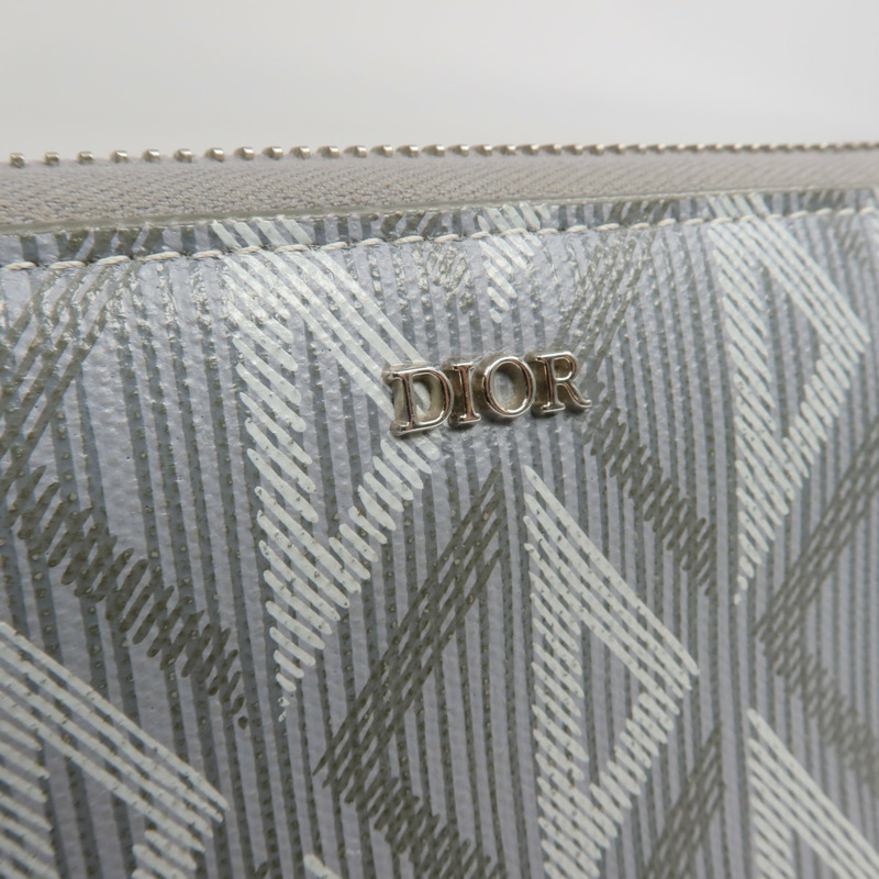 Dior 塗層帆布CD Diamond Long Wallet長錢包-14