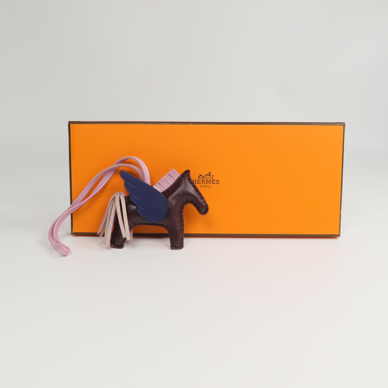 HERMES Milo皮革Rodeo Pegase PM掛飾-6