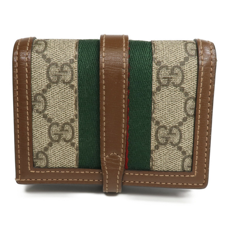 GUCCI 塗層帆布Jackie 1961 Card Case Wallet錢包-2