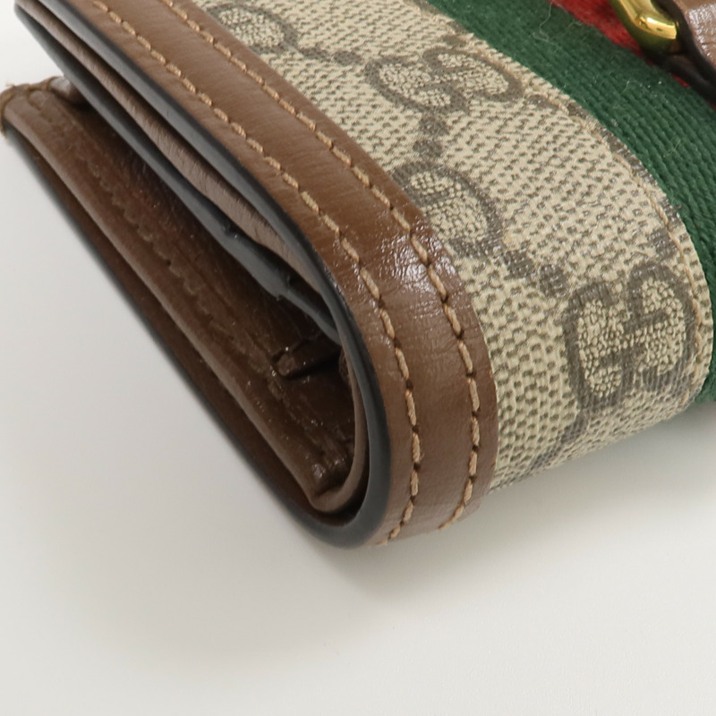 GUCCI 塗層帆布Jackie 1961 Card Case Wallet錢包-11