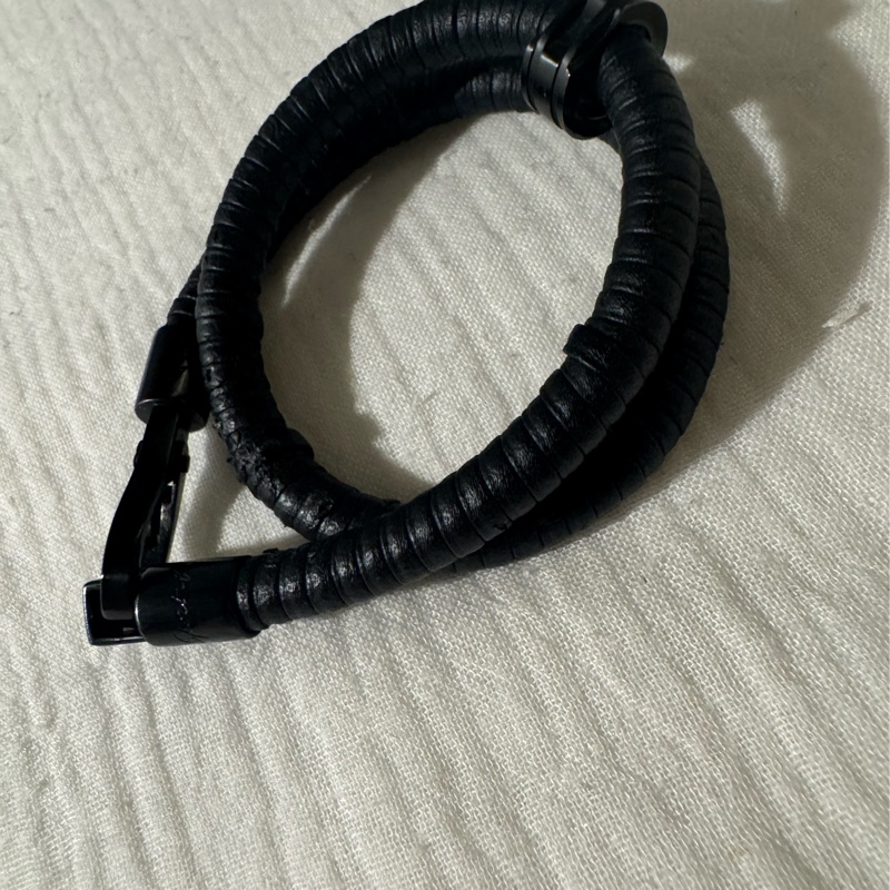 agnes b 黑色手環-4