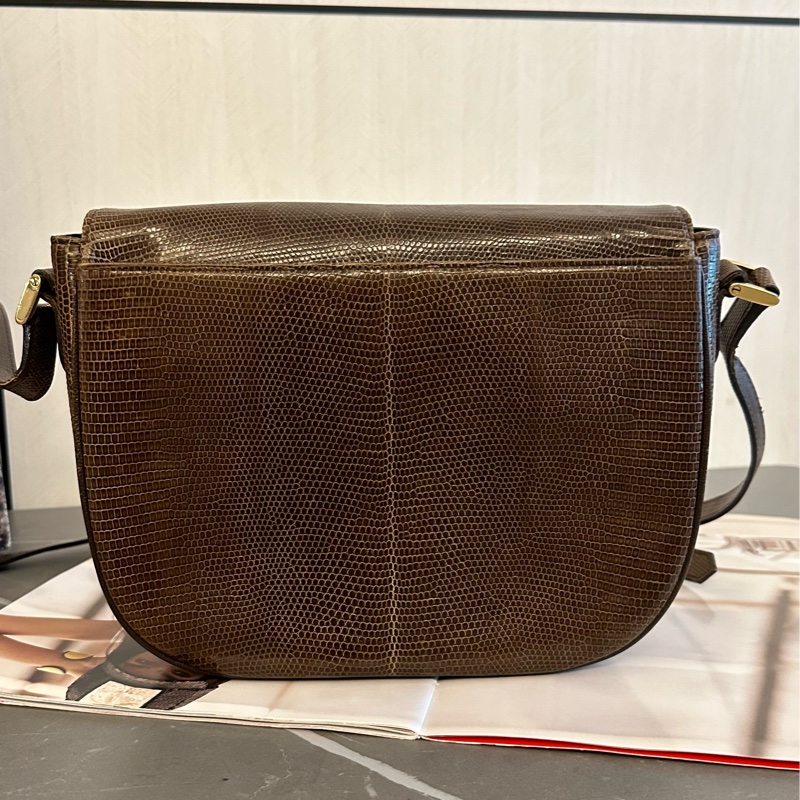 💗MYMluxurybag💗 YSL 20cm 稀有皮 古董袋 斜背袋 肩背袋-4