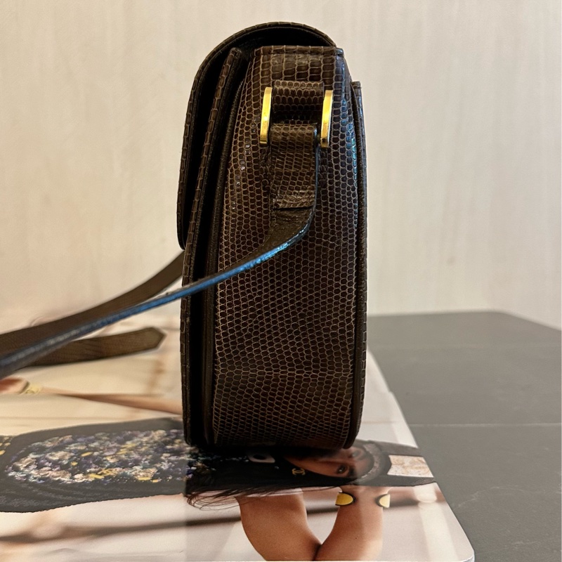 💗MYMluxurybag💗 YSL 20cm 稀有皮 古董袋 斜背袋 肩背袋-5