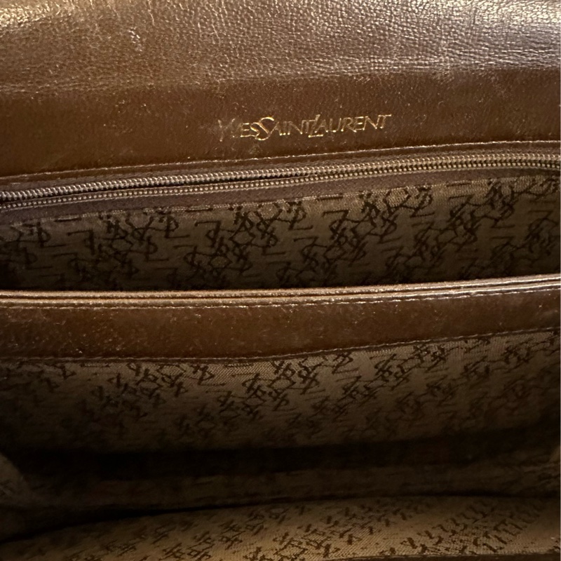 💗MYMluxurybag💗 YSL 20cm 稀有皮 古董袋 斜背袋 肩背袋-14
