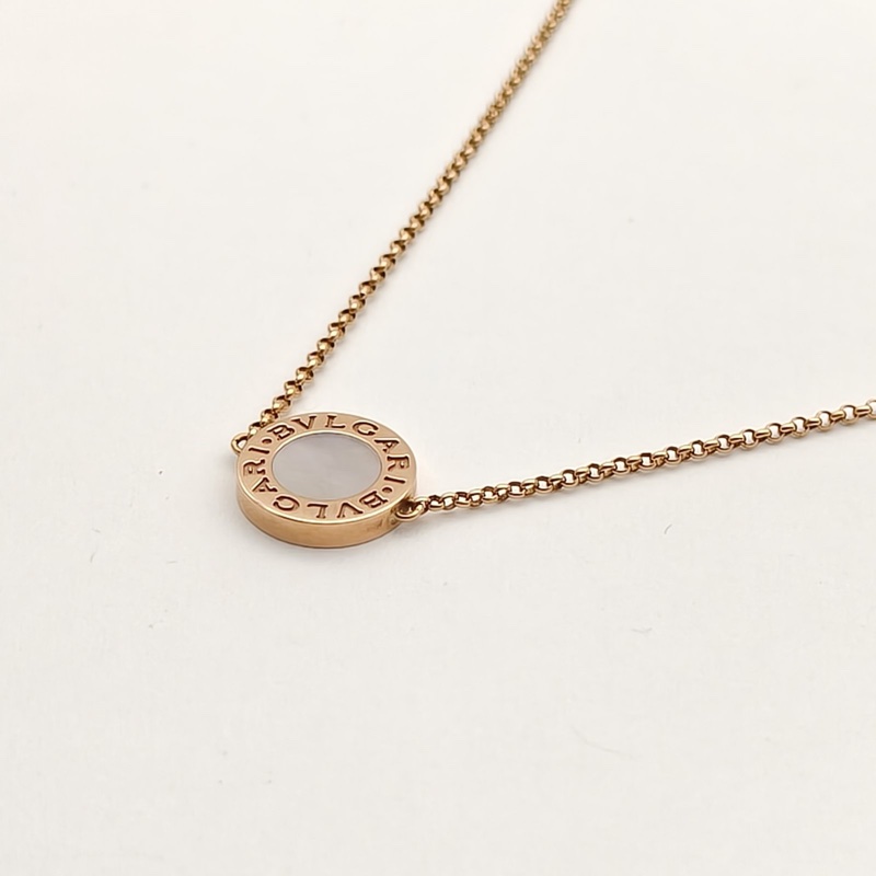 BVLGARI 白母貝手鏈18K玫瑰金/白貝母S-M碼-2