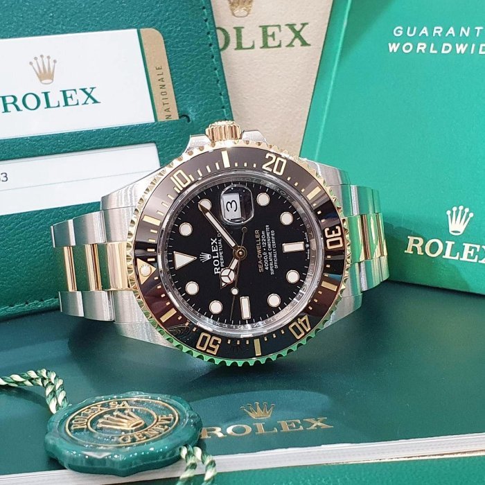 【大眾名錶】 ROLEX 勞力士 126603 Sea-Dweller 2019/06卡 單金海使 排氦氣閥 大眾名錶B1228-4