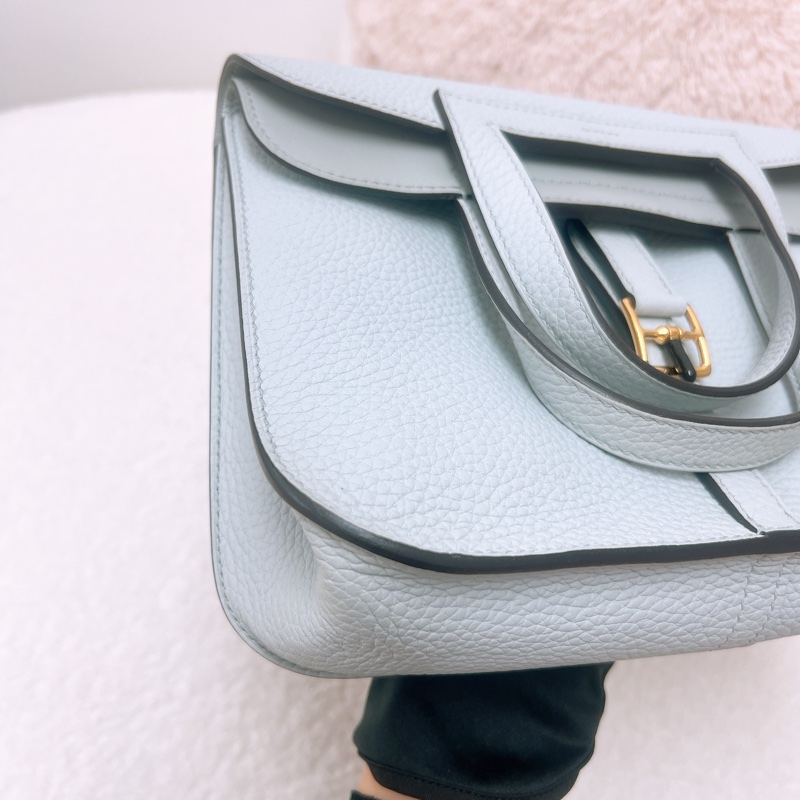 Hermes halzan 25 聖杯藍金釦 B-2