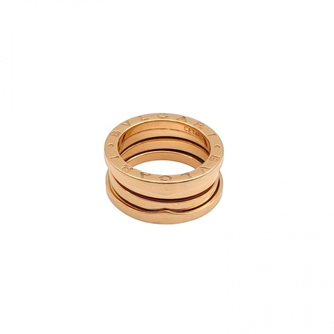 BVLGARI B.ZERO1彈簧戒指四圈18K玫瑰金50