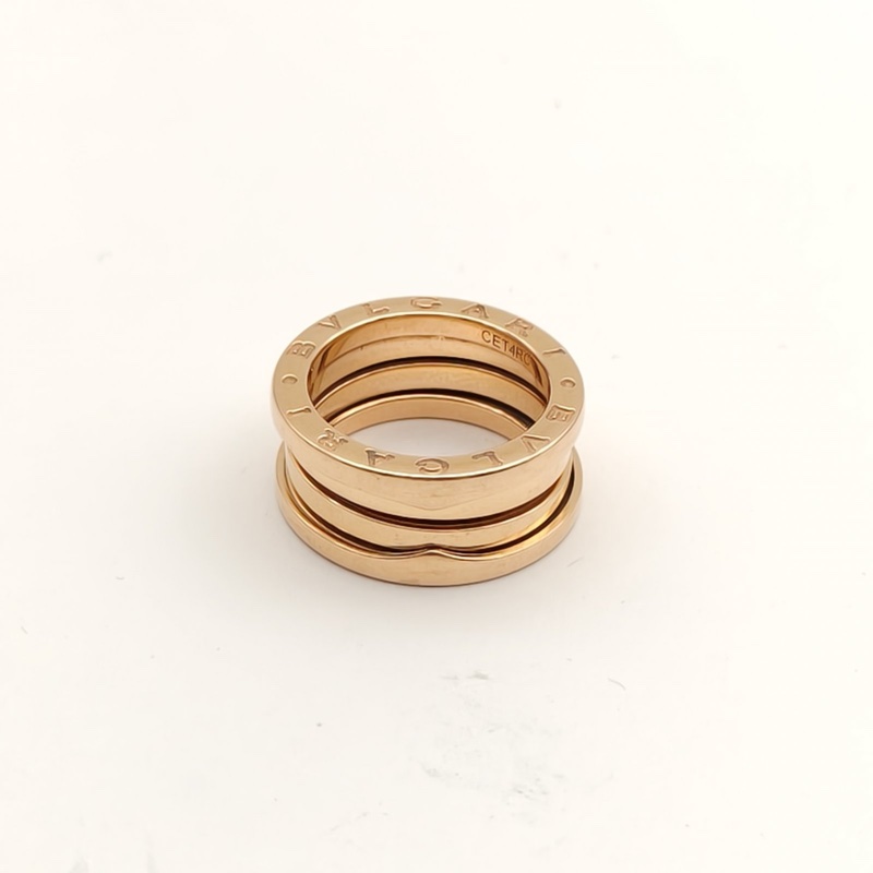 BVLGARI B.ZERO1彈簧戒指四圈18K玫瑰金50-4