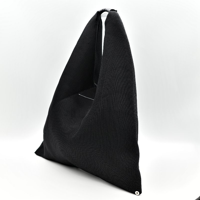 Maison Margiela MM6 黑色 三角 托特包 網布材質-3