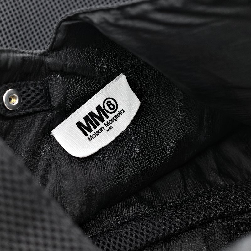 Maison Margiela MM6 黑色 三角 托特包 網布材質-9